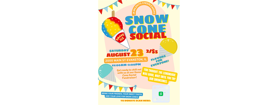 EJWK CHEER SNOW CONE FUNDRAISER 23 AUG
